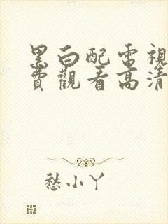 黑白配电视剧免费观看高清