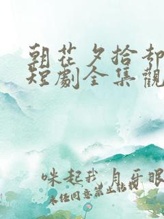 朝花夕拾却已迟短剧全集观看