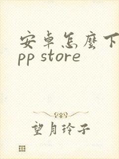 安卓怎么下载app store