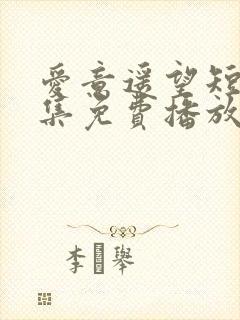 爱意遥望短剧全集免费播放