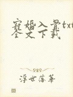 宠婚入骨txt全文下载