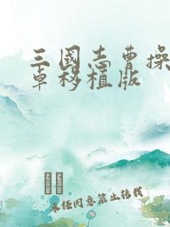 三国志曹操传安卓移植版