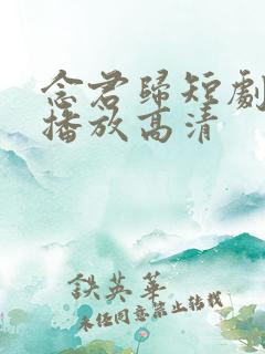 念君归短剧免费播放高清