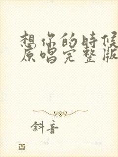 想你的时候歌曲原唱完整版