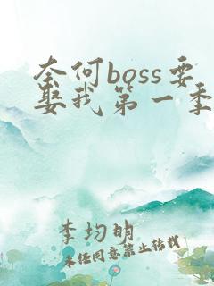 奈何boss要娶我第一季高清免费全集在线观看