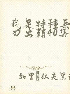 我是特种兵之利刃出鞘40集