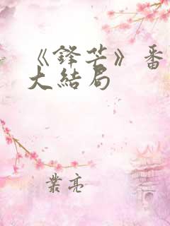 《锋芒》番外篇大结局