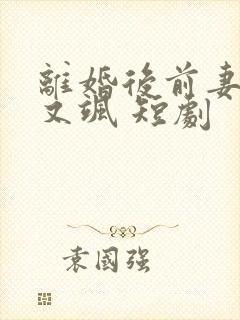 离婚后前妻她美又飒 短剧