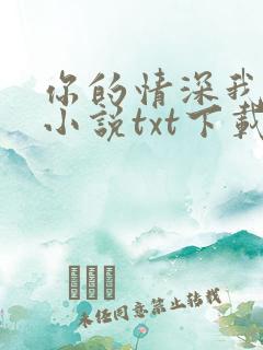 你的情深我不配小说txt下载