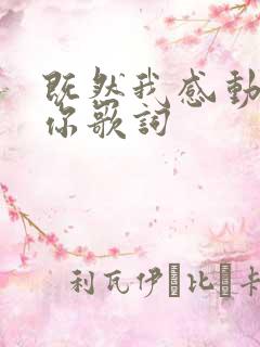 既然我感动不了你歌词