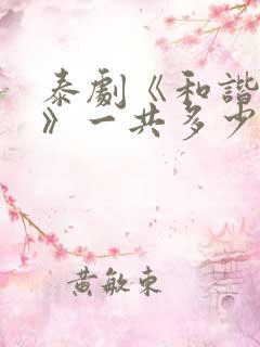 泰剧《和谐秘密》一共多少集