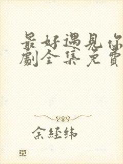 最好遇见你电视剧全集免费观看