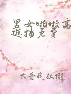 男女啪啪高潮无遮挡免费