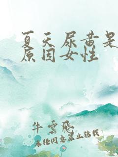 夏天尿黄是什么原因女性