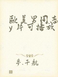 欧美男同志gay 片可播放