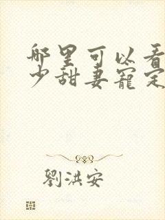 哪里可以看到司少甜妻宠定了完结版