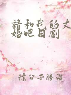 请和我的丈夫结婚吧日剧