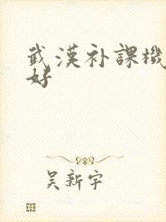 武汉补课机构哪好