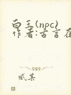 白玉(npc)作者:古言在线阅读笔趣阁