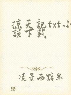 掠天记txt小说下载