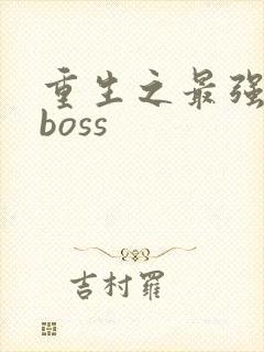 重生之最强反派boss