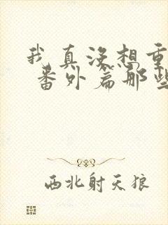 我真没想重生啊 番外篇那些年