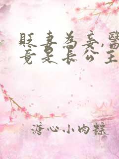 贬妻为妾,医女竟是长公主短剧免费