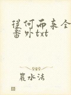 从何而来全文加番外txt