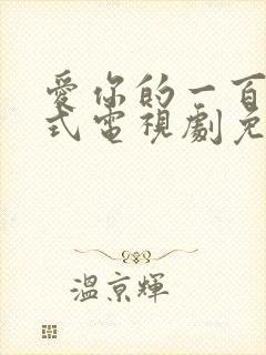 爱你的一百种方式电视剧免费观看