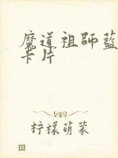 魔道祖师蓝忘机卡片