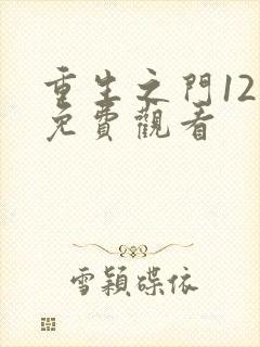 重生之门12集免费观看