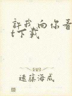 许我向你看txt下载