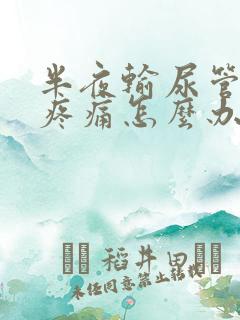 半夜输尿管结石疼痛怎么办