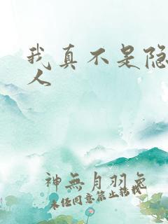 我真不是隐士高人