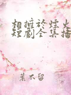 相拥于烟火尽头短剧全集播放
