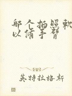 哪个拍照软件可以修手臂