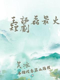 王译磊最火十部短剧