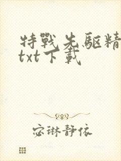 特战先驱精校版txt下载