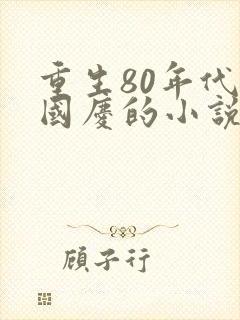 重生80年代赵国庆的小说
