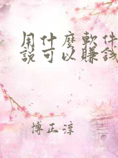 用什么软件写小说可以赚钱