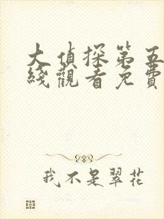 大侦探第五季在线观看免费版高清