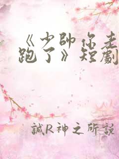 《少帅你老婆又跑了》短剧