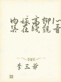 肉嫁高柳1~4集在线观看