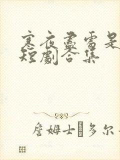 寒夜尽处是卿心短剧合集