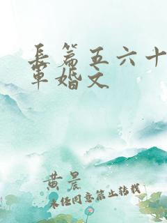 长篇五六十年代军婚文