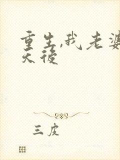 重生,我老婆是天后