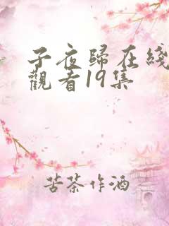 子夜归在线免费观看19集