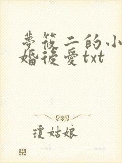 梦筱二的小说先婚后爱txt