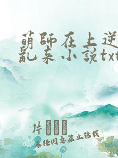 萌师在上逆徒别乱来小说txt