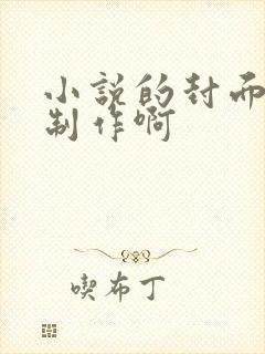 小说的封面怎么制作啊